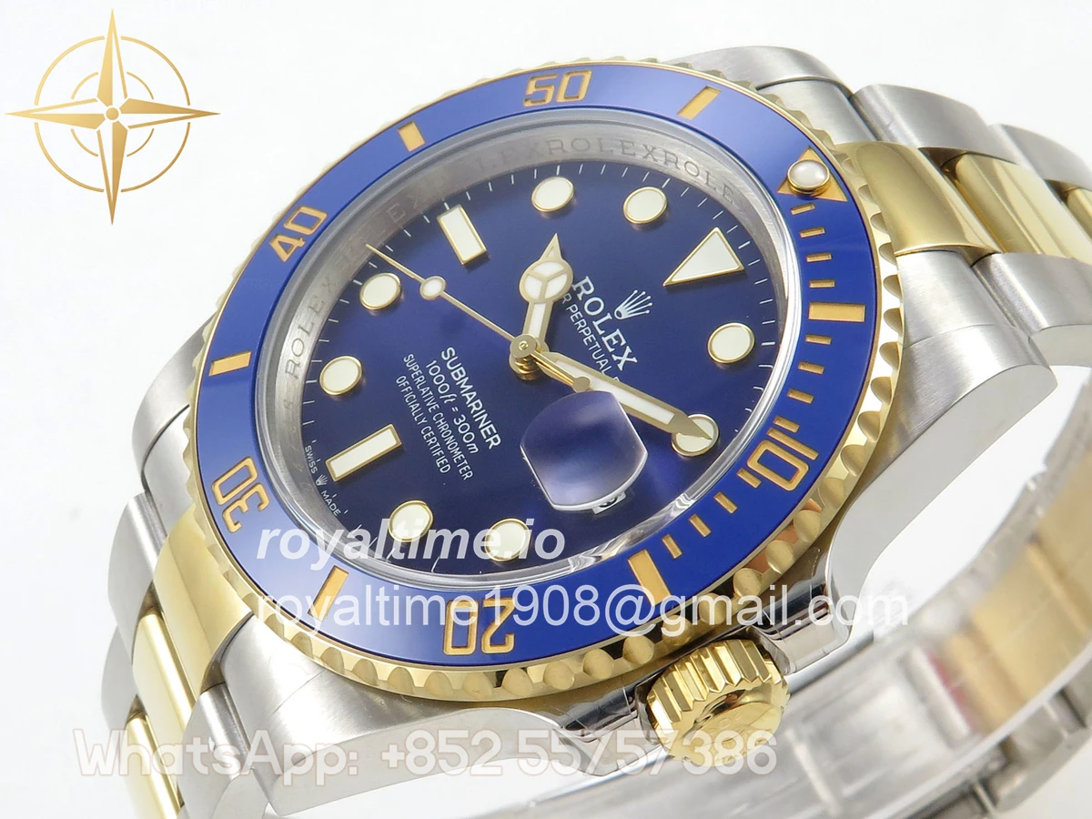 Rolex Submariner 41mm 126613 LB QF Blue Dial on SS/YG Bracelet QF3235 - Image 5