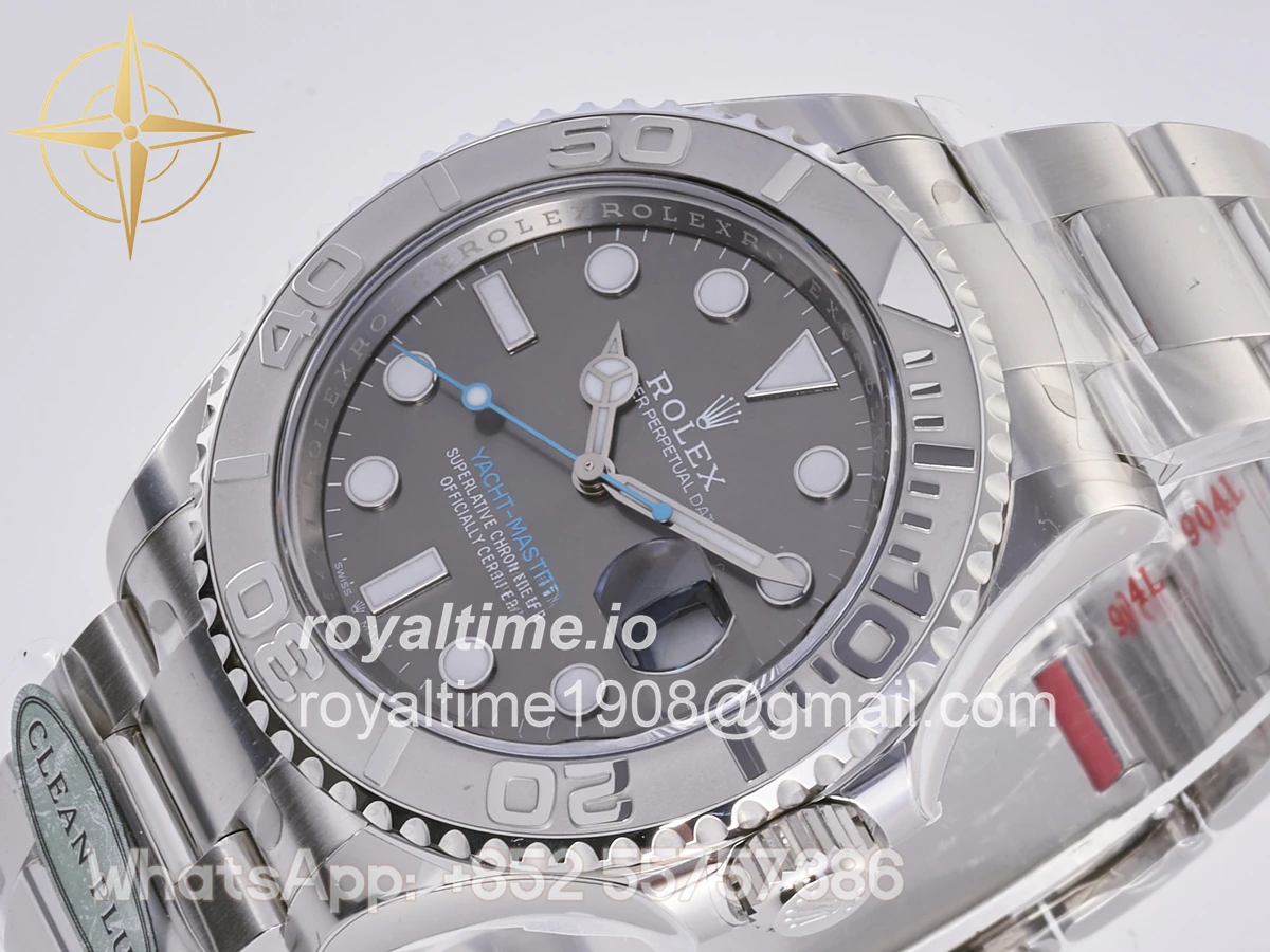 Rolex Yacht-Master 126622 904L Steel Clean Plus Gary Dial on SS Bracelet JH3235 - Image 5