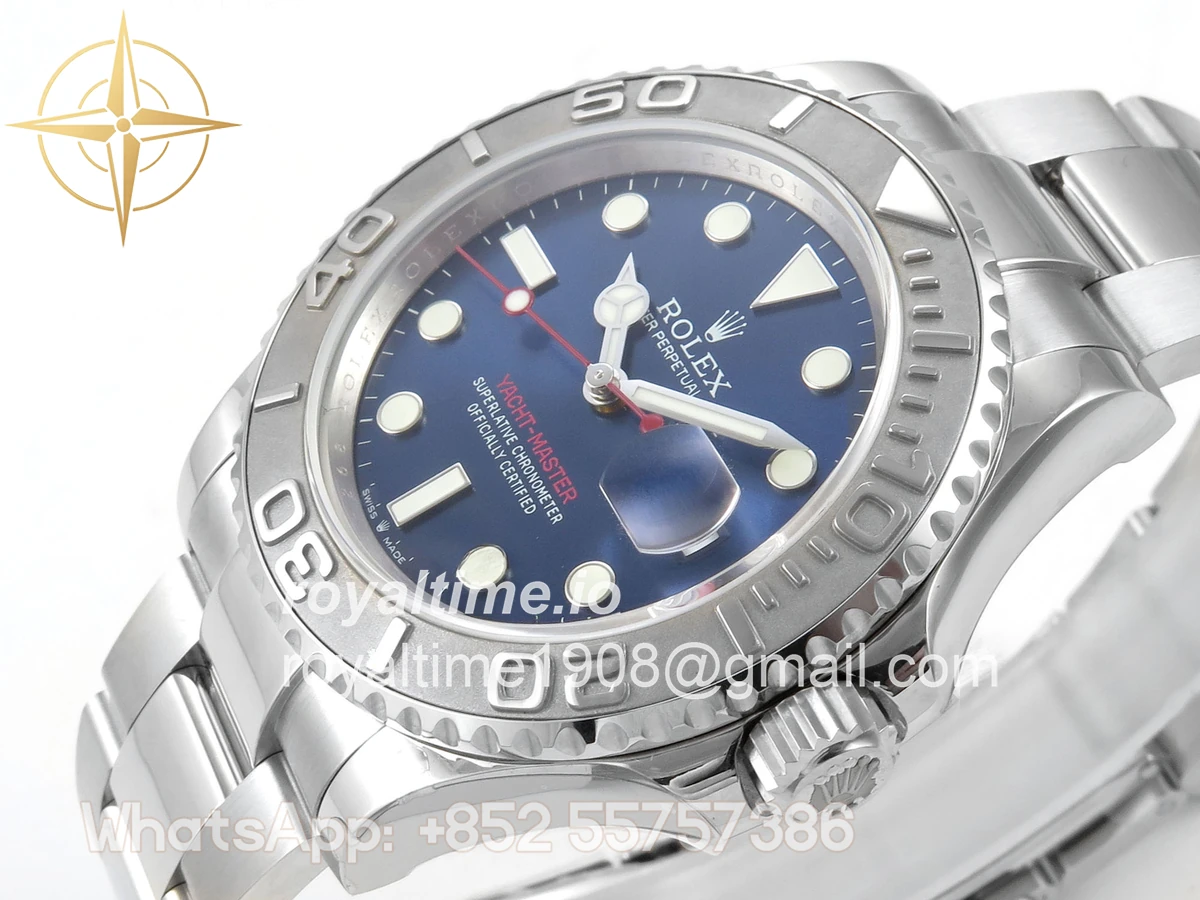 Rolex Yacht-Master 126622 904L Steel QF Blue Dial on SS Bracelet QF3235 - Image 5