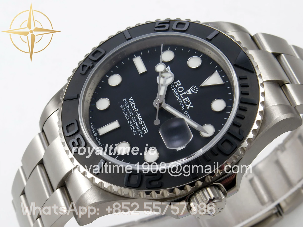 Rolex Yacht-Master 226627 Titanium QF Black Dial on Titanium Bracelet JH3235 V18 (Free Sprung) - Image 5