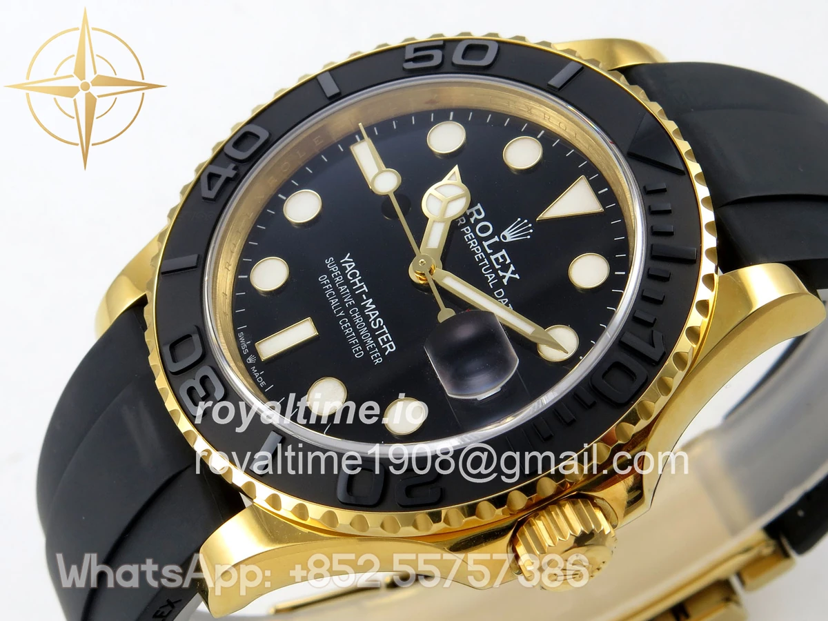 Rolex Yacht-Master 42mm 226658 YG QF on Oysterflex Strap JH3235 V18 (Free Sprung) Weighted 171g - Image 5