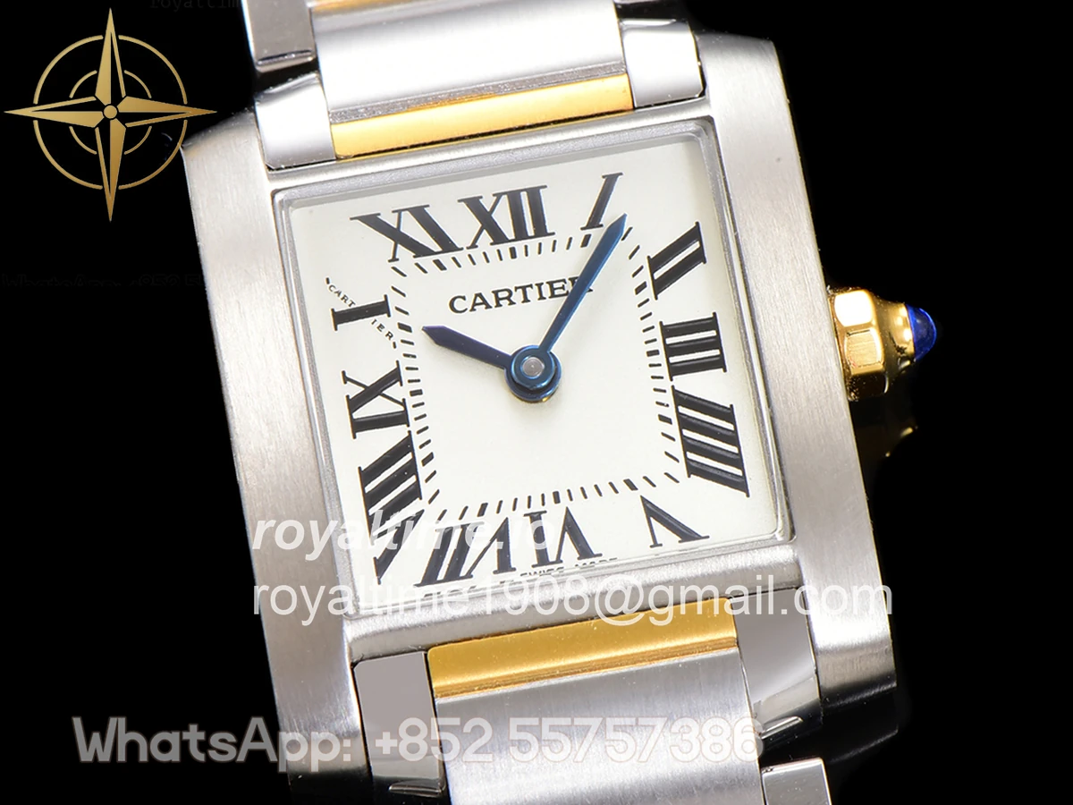 Cartier Tank Francaise Watch Small Steel/Yellow Gold - Image 5