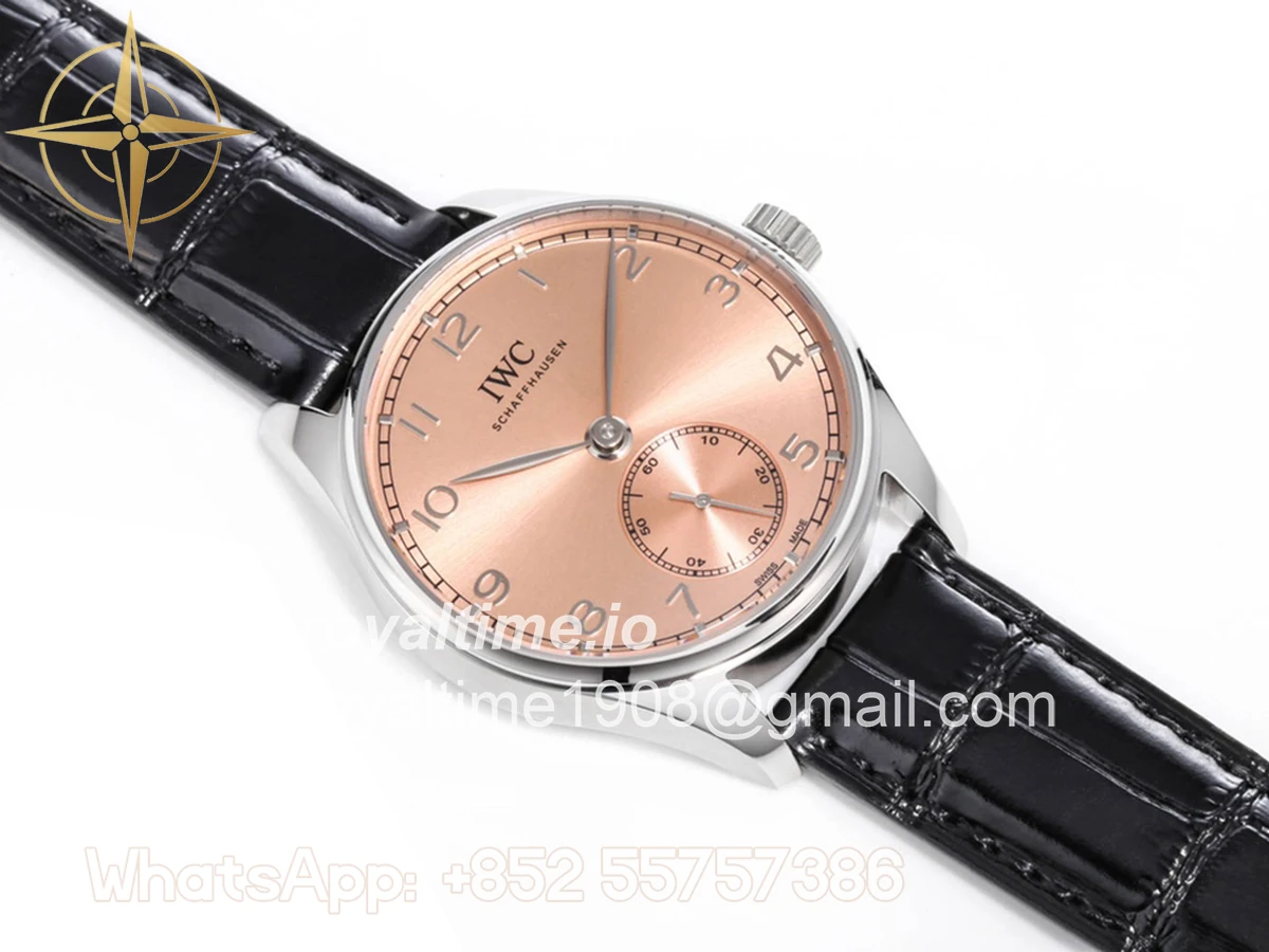 IWC Portugieser Automatic 40 IW358313 Pink Dial in Steel - Image 5