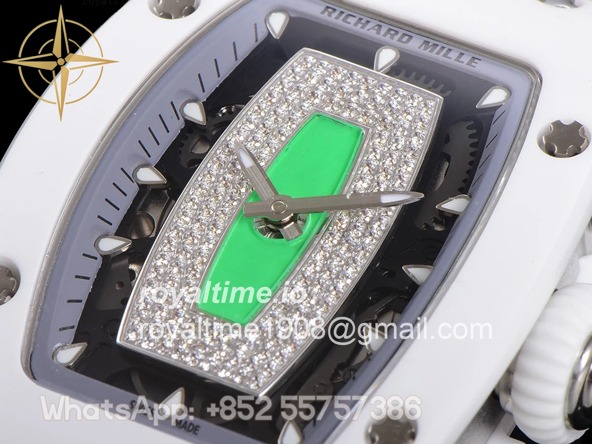Richard Mille RM 007 Automatic Ladies White Ceramic Green - Image 5