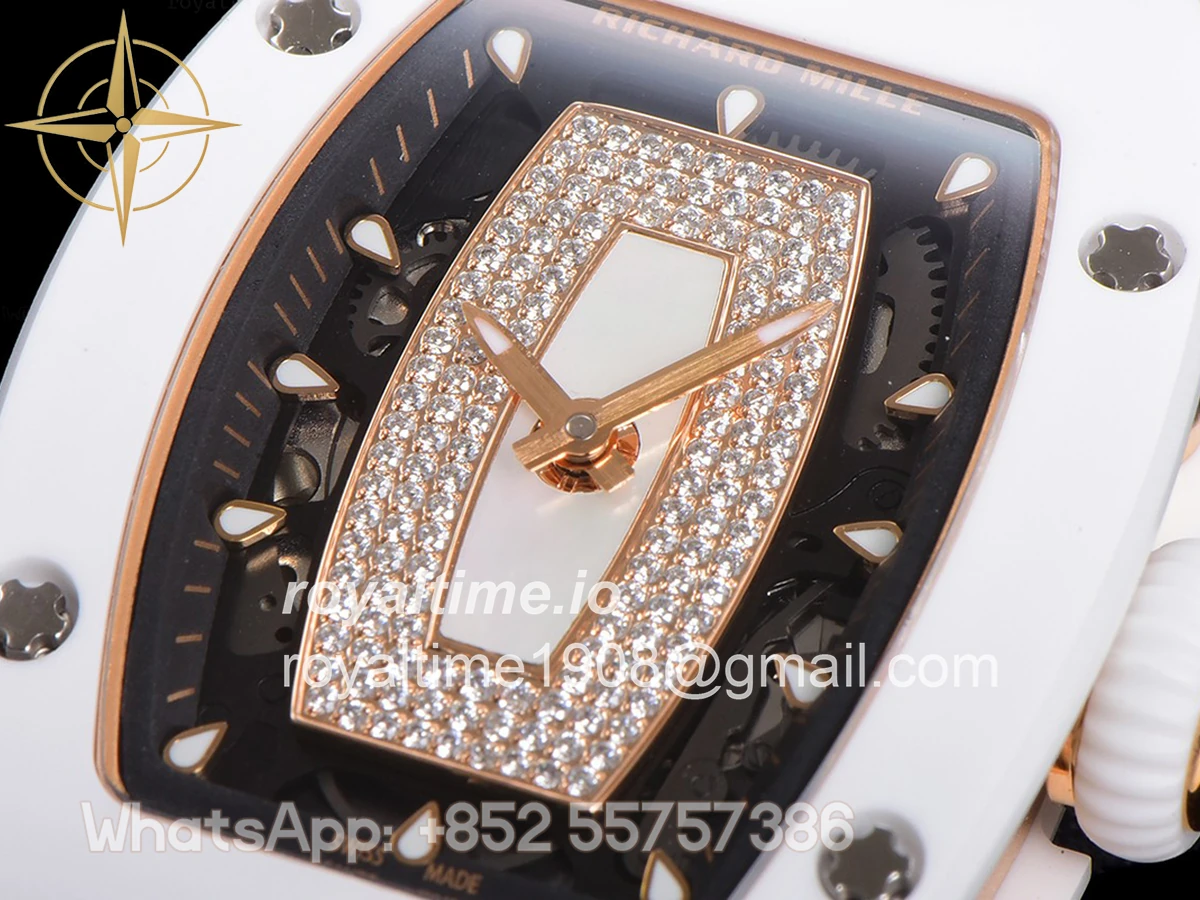 Richard Mille RM 007 Automatic Ladies White Ceramic White Lips - Image 5
