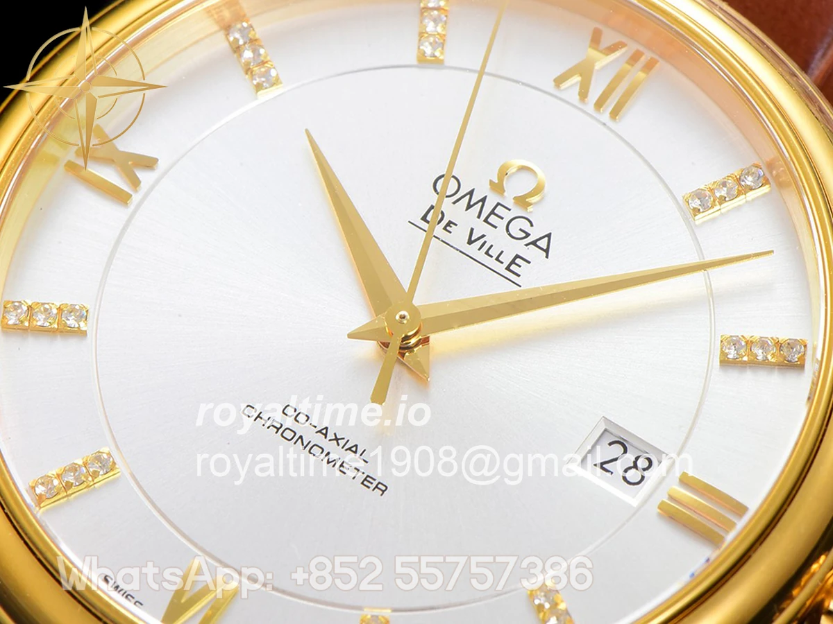 Omega De Ville Prestige Co‑Axial Master Chronometer 40mm Silver Dial in Yellow Gold - Image 5