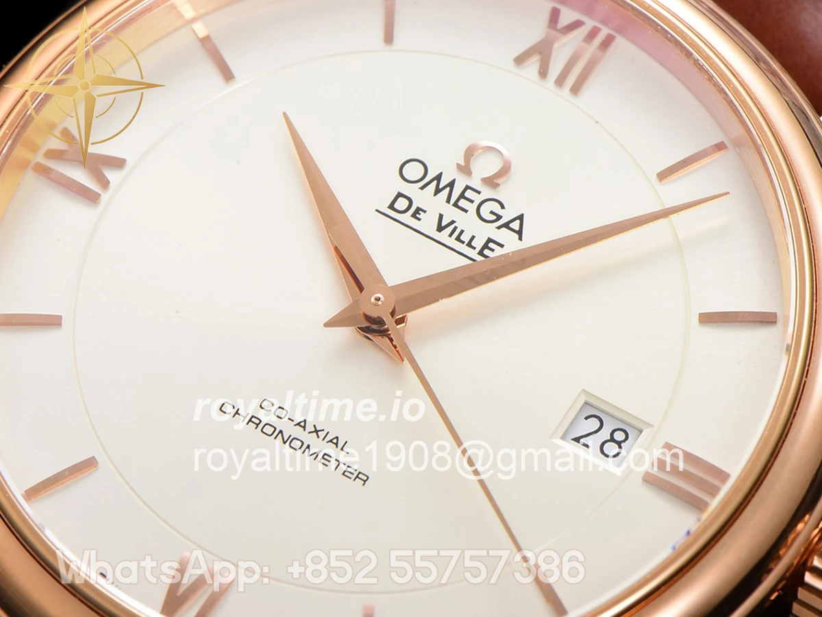 Omega De Ville Prestige Co‑Axial Master Chronometer 40mm White Dial in Rose Gold - Image 5