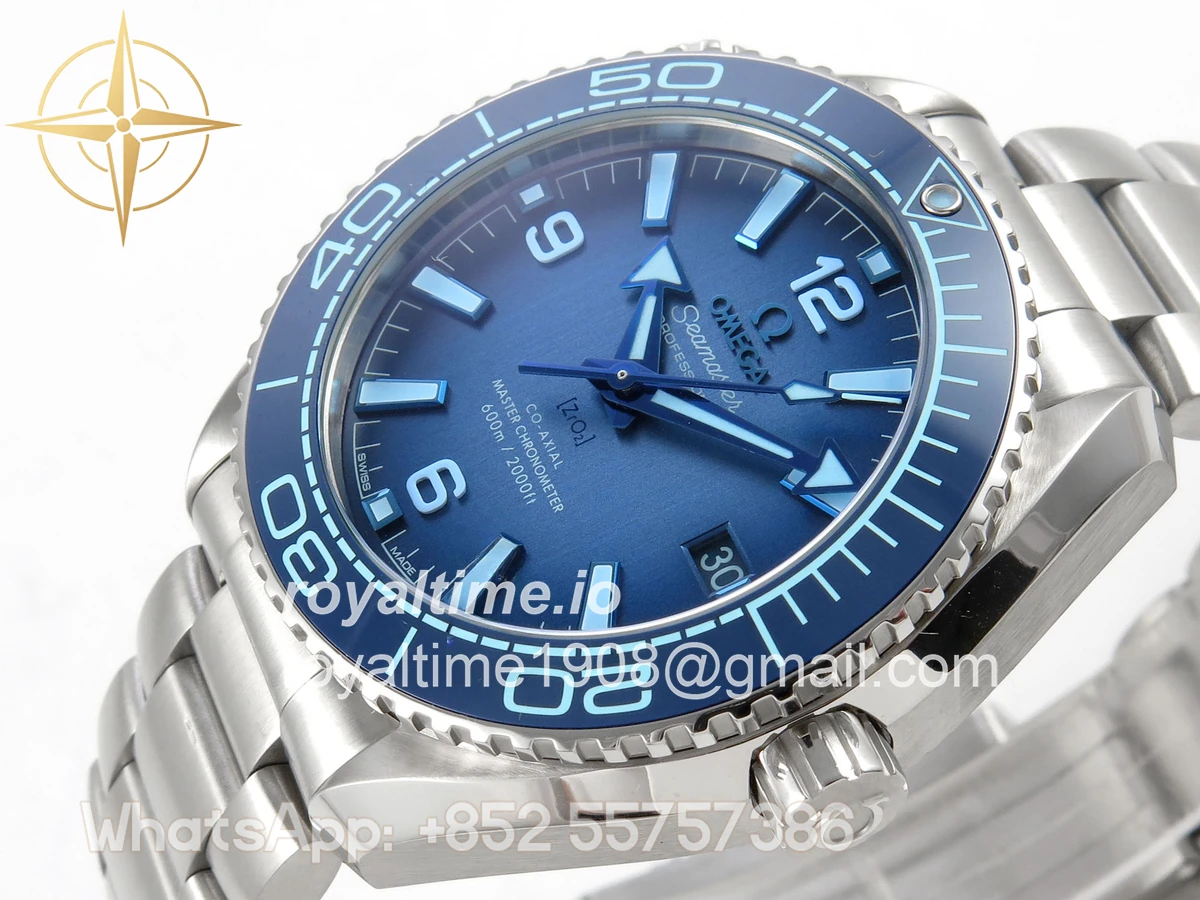 Omega Seamaster 39.5mm VSF Summer Blue Dial on SS Bracelet SA8800 V4 - Image 5