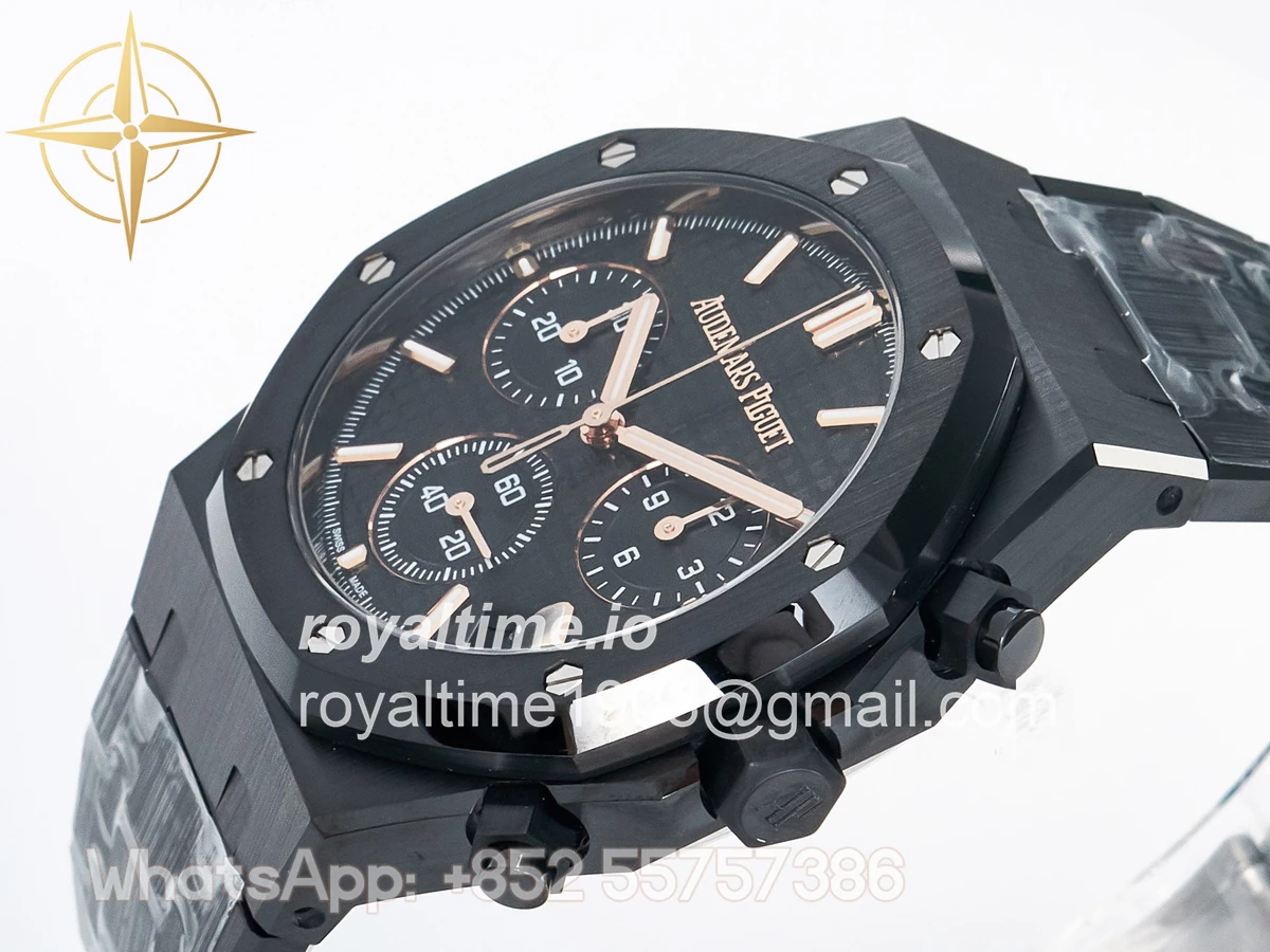 Audemars Piguet Royal Oak Chrono 26240 Black Ceramic APSF on Ceramic Bracelet SA4401 - Image 5