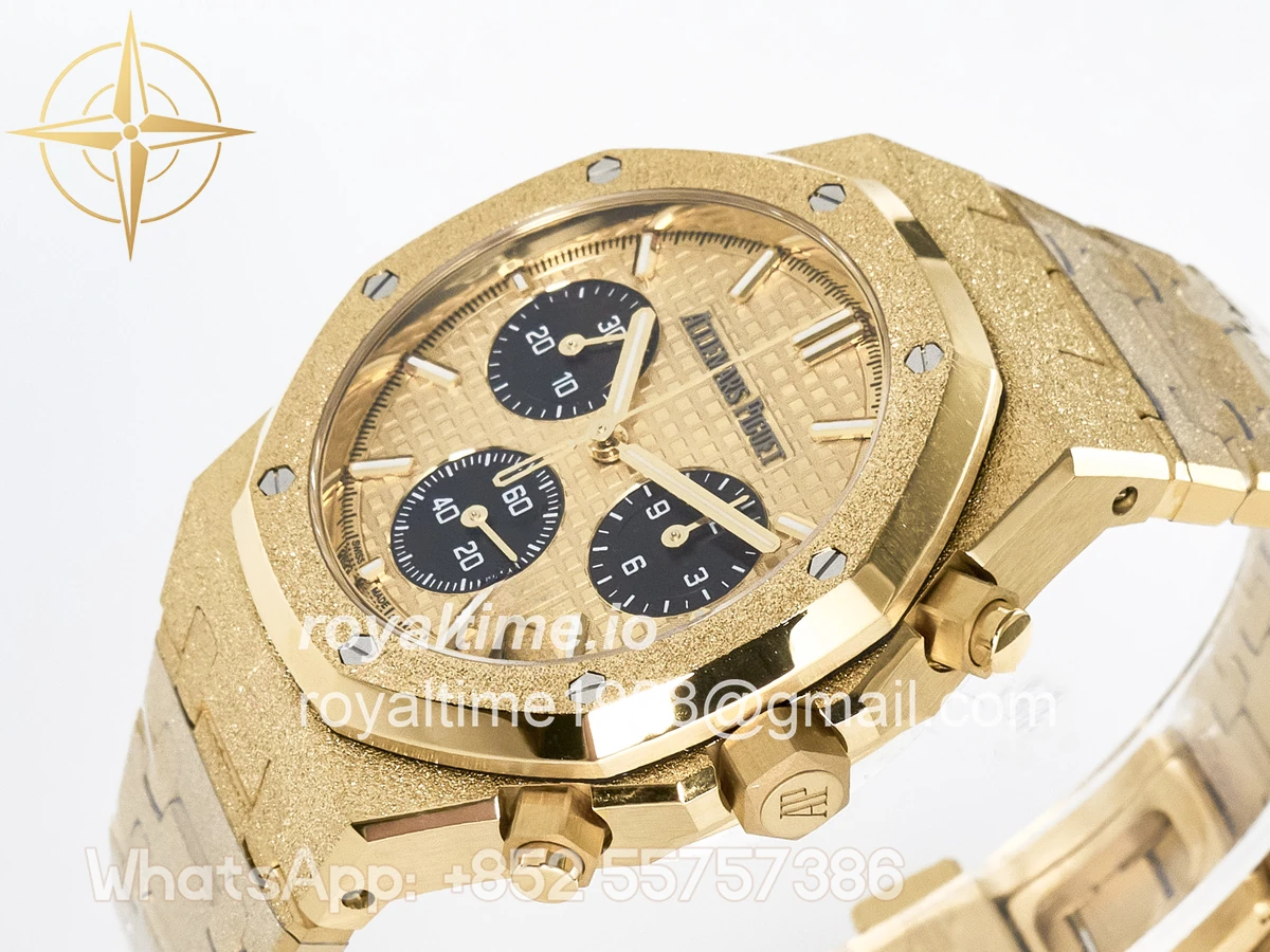 Audemars Piguet Royal Oak Chrono 26240 Frosted YG APSF YG Dial on Bracelet SA4401 - Image 5