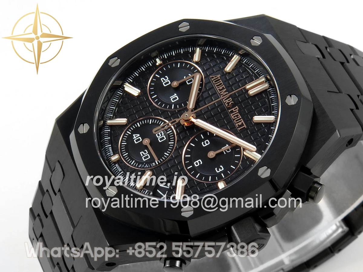 Audemars Piguet Royal Oak Chrono 26240 PVD DDSF Black Dial on PVD Bracelet DD4401 - Image 5