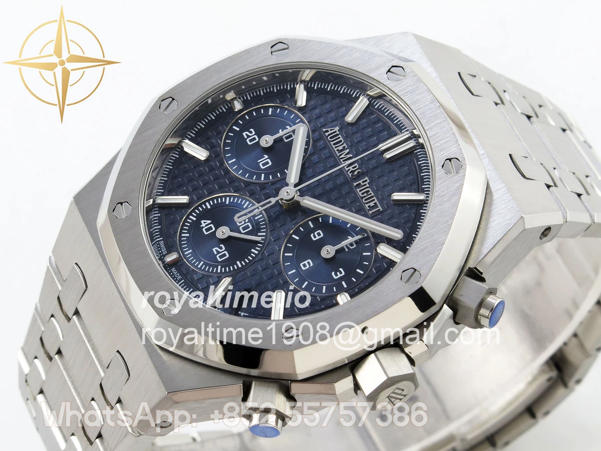 Audemars Piguet Royal Oak Chrono 26240 SS APSF Green Dial on SS Bracelet SA4401 V2 (Free Sprung) - Image 5