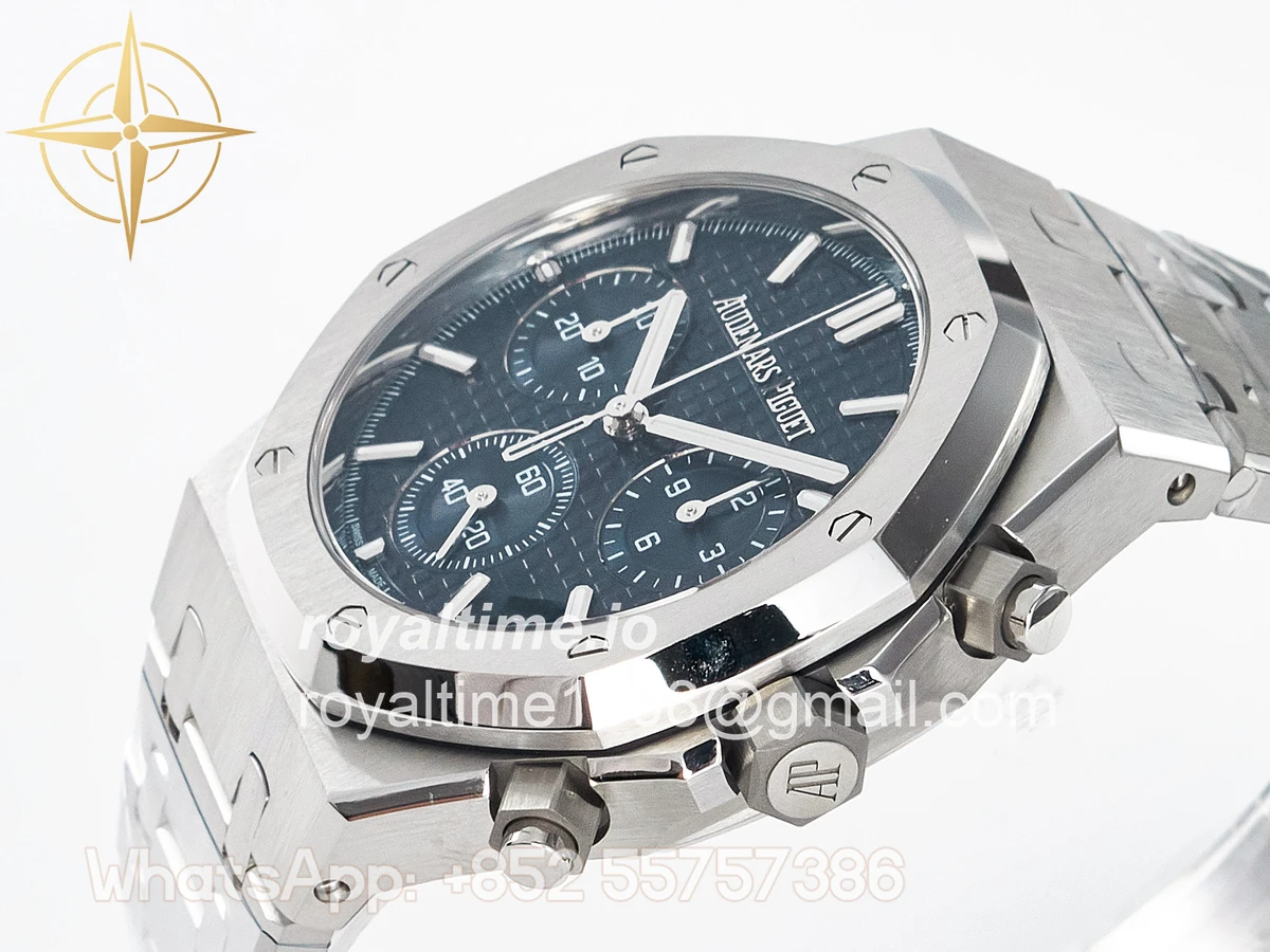 Audemars Piguet Royal Oak Chrono 26240 SS APSF Blue Dial on SS Bracelet SA4401 - Image 5