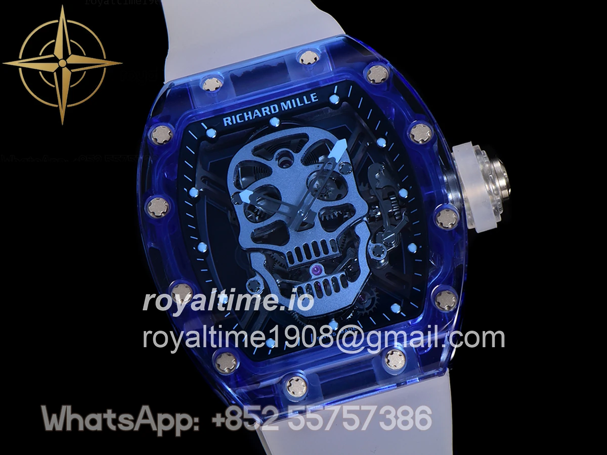 Richard Mille RM 027-01 Tourbillon Blue Sapphire Skull - Image 5