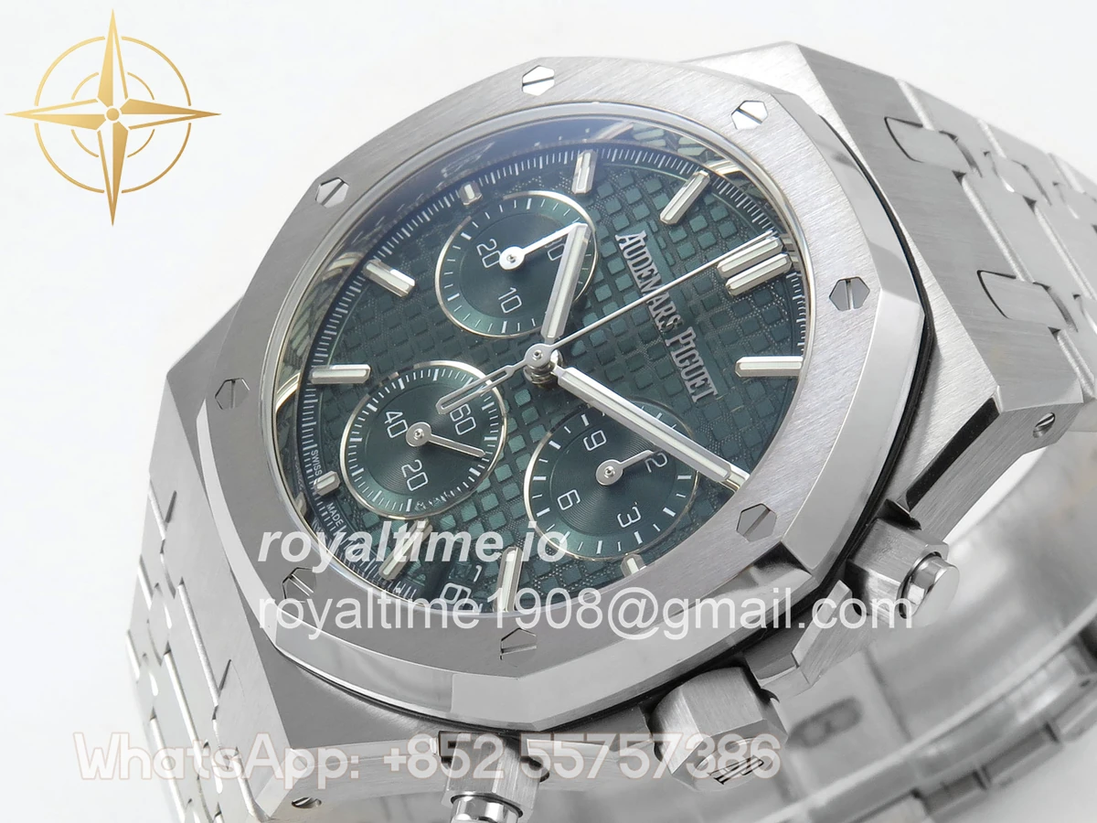 Audemars Piguet Royal Oak Chrono 26240 SS DDF Green Dial on SS Bracelet SA4401 - Image 5