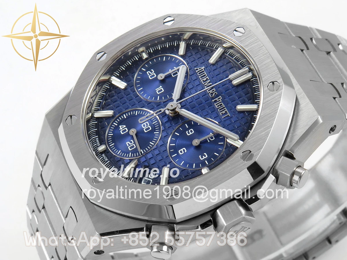 Audemars Piguet Royal Oak Chrono 26240 SS DDSF Blue Ombre Dial on SS Bracelet DD4401 - Image 5