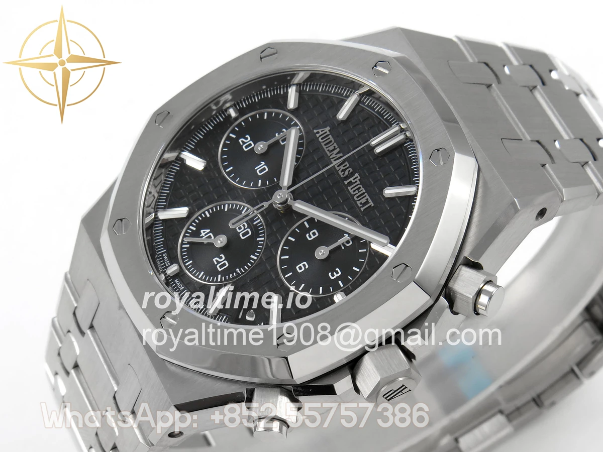 Audemars Piguet Royal Oak Chrono 26240 SS TOPF Black Dial on SS Bracelet SA4401 - Image 5
