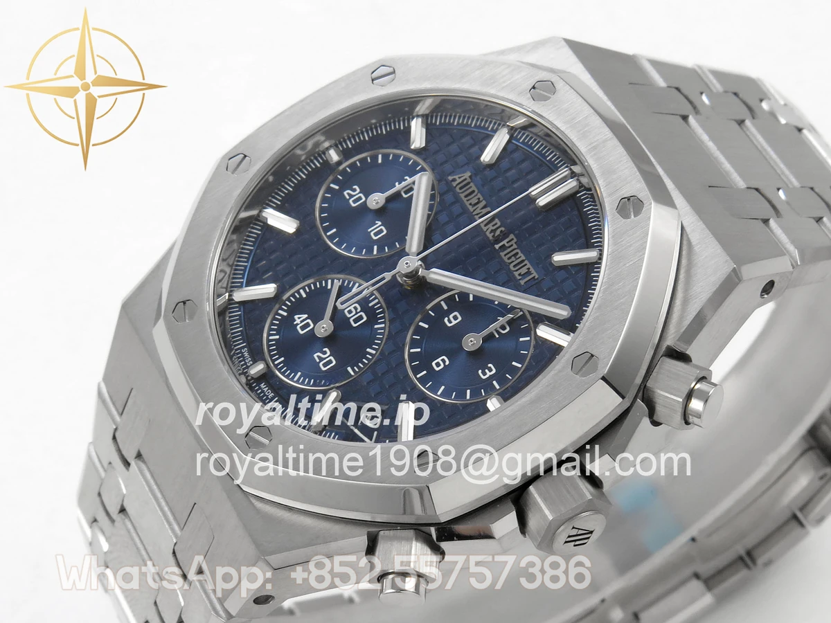 Audemars Piguet Royal Oak Chrono 26240 SS TOPF Blue Dial on SS Bracelet SA4401 - Image 5