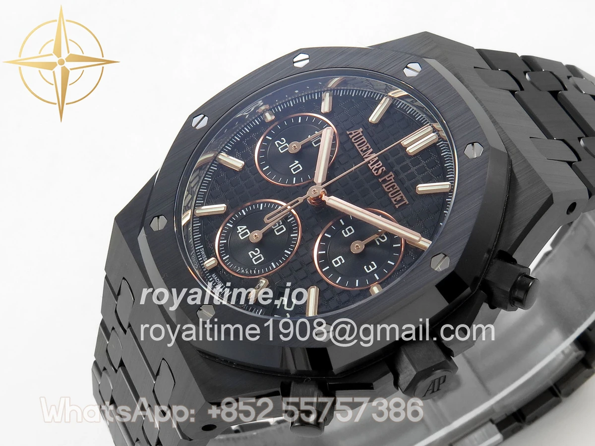 Audemars Piguet Royal Oak Chrono 26240ce Black Ceramic DDF Black Dial on Bracelet DD4401 - Image 5
