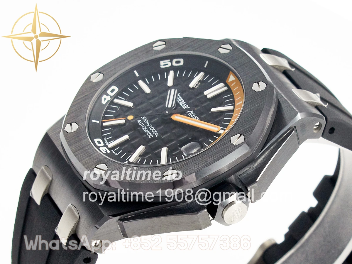 Audemars Piguet Royal Oak Offshore Diver 15707 Black Ceramic ZF SA3120 - Image 5