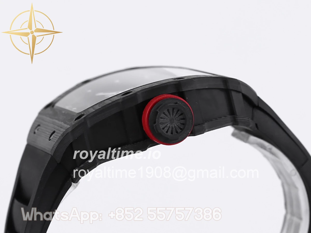 Richard Mille RM 035-01 Rafael Nadal NTPT Carbon on Black Rubber Strap - Image 6