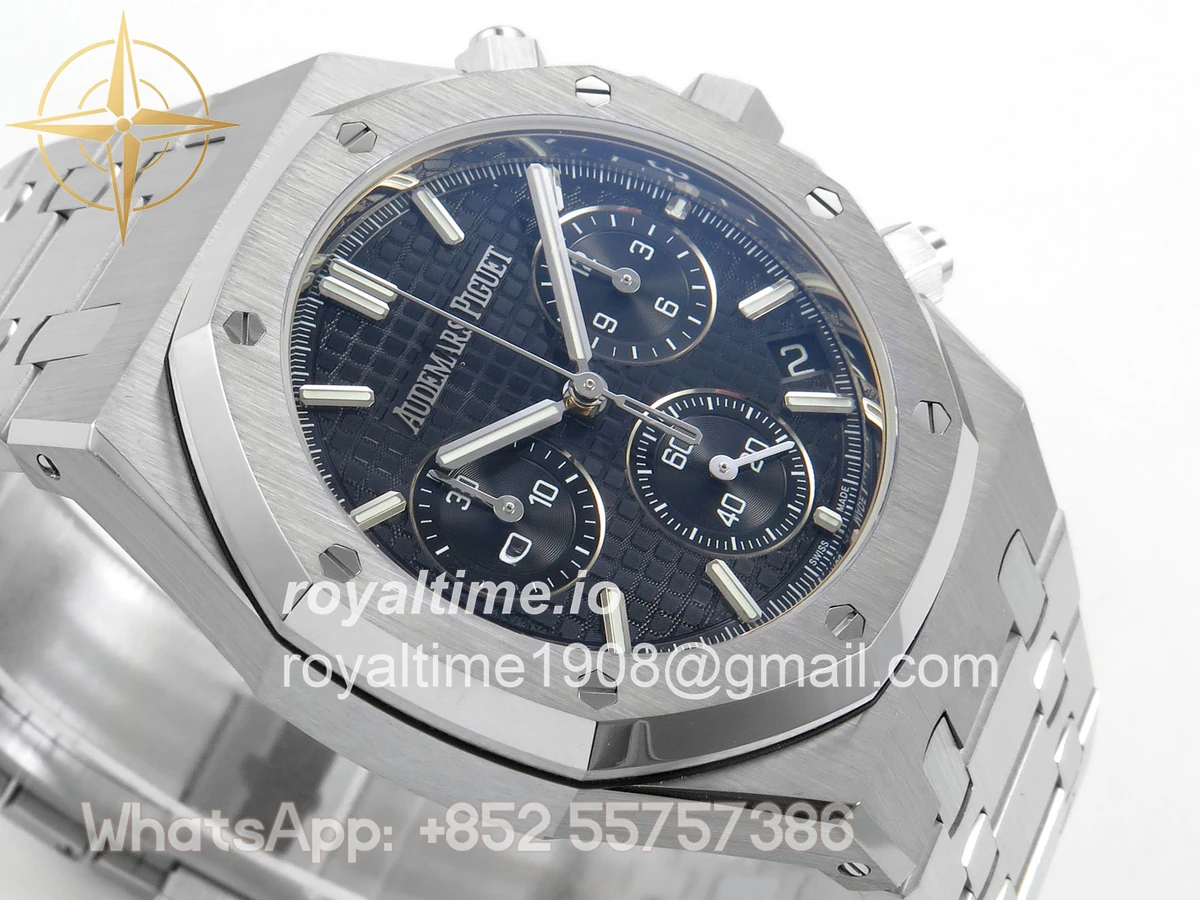 Audemars Piguet Royal Oak Chrono 26240 SS DDF Black Dial on SS Bracelet DD4401 (50th Anniversary) - Image 6
