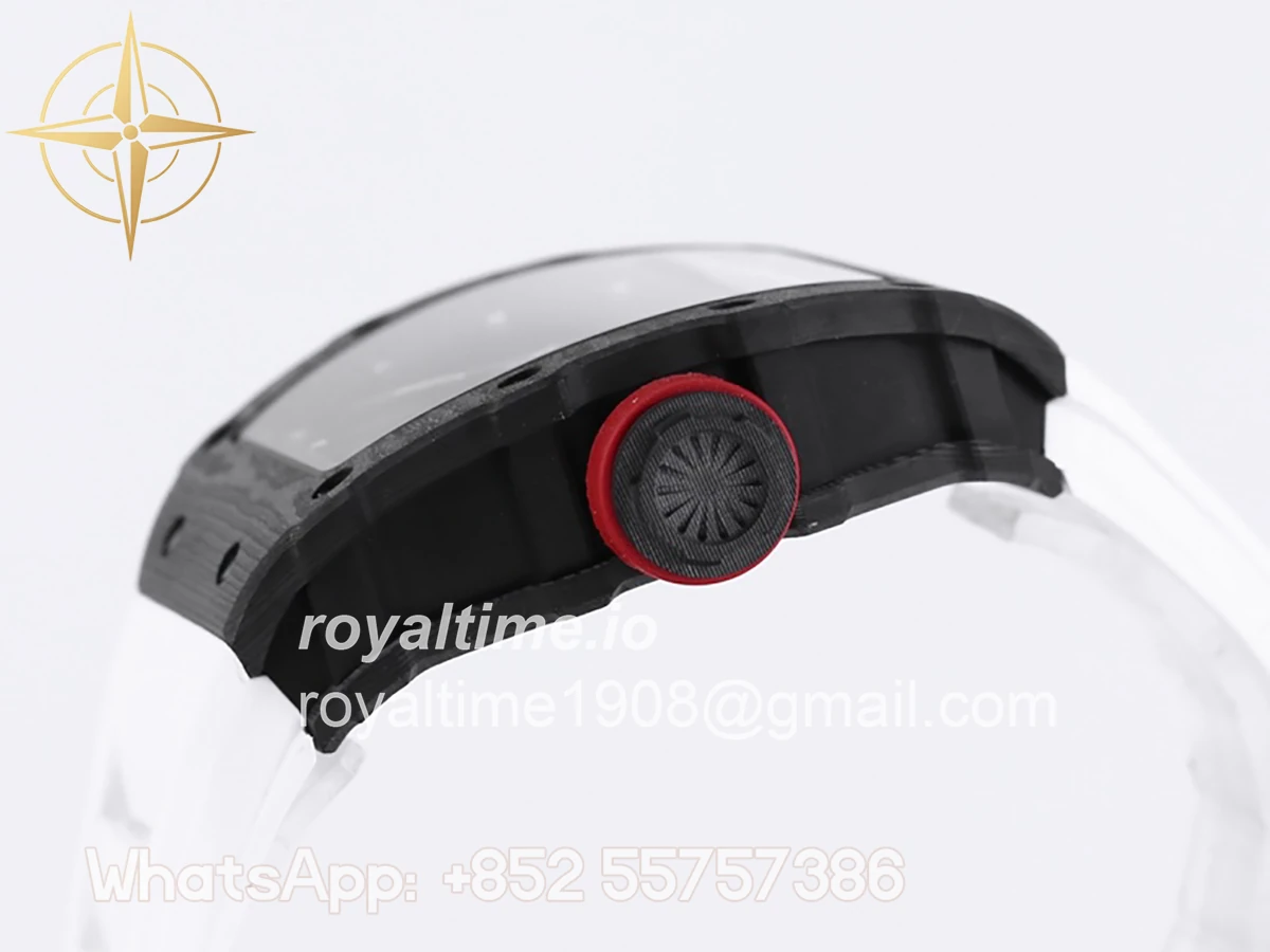 Richard Mille RM 035-01 Rafael Nadal NTPT Carbon White Rubber Strap - Image 6