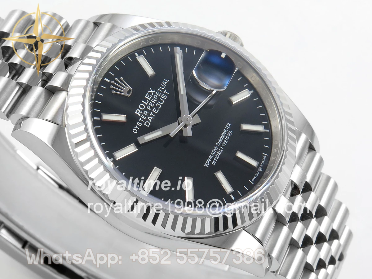 Rolex DateJust 36 126234 Clean Plus 904L Steel Black Stick Dial on Jubilee Bracelet DD3235 - Image 6