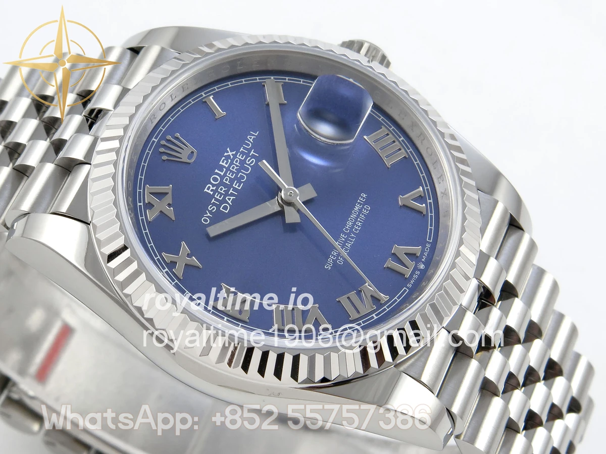 Rolex DateJust 36 SS 126234 ARF Blue Roman Dial on Jubilee Bracelet DD3235 - Image 6