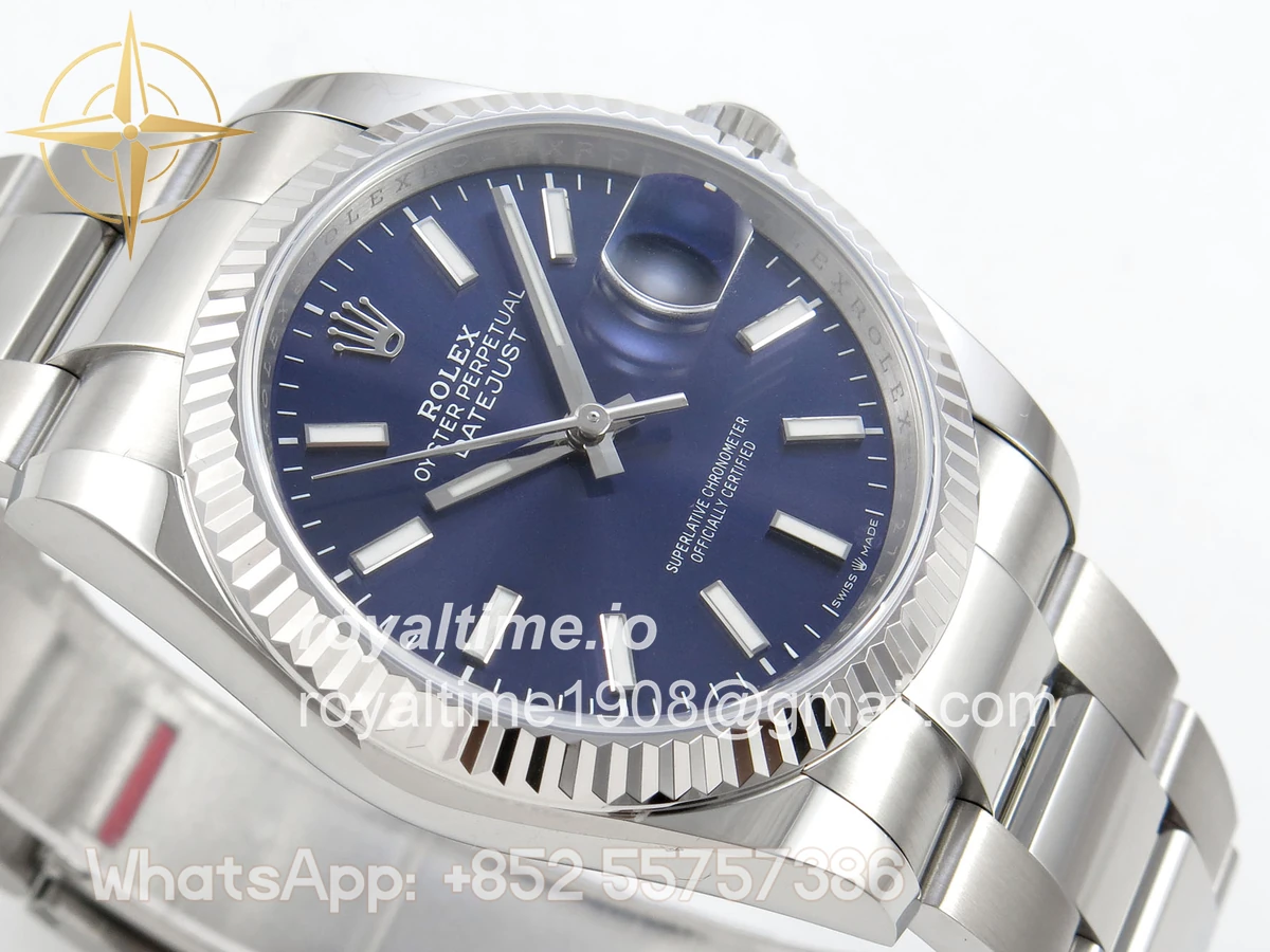 Rolex DateJust 36 SS 126234 ARF Purple Stick Dial on Oyster Bracelet DD3235 - Image 6