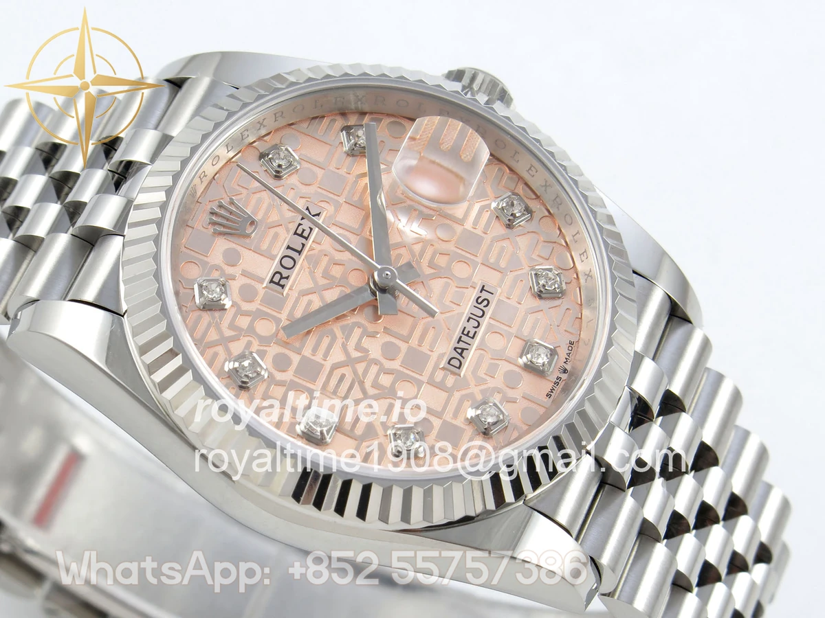 Rolex DateJust 36 SS 126234 ARF RG Computer Diamonds Dial on Jubilee Bracelet DD3235 - Image 6