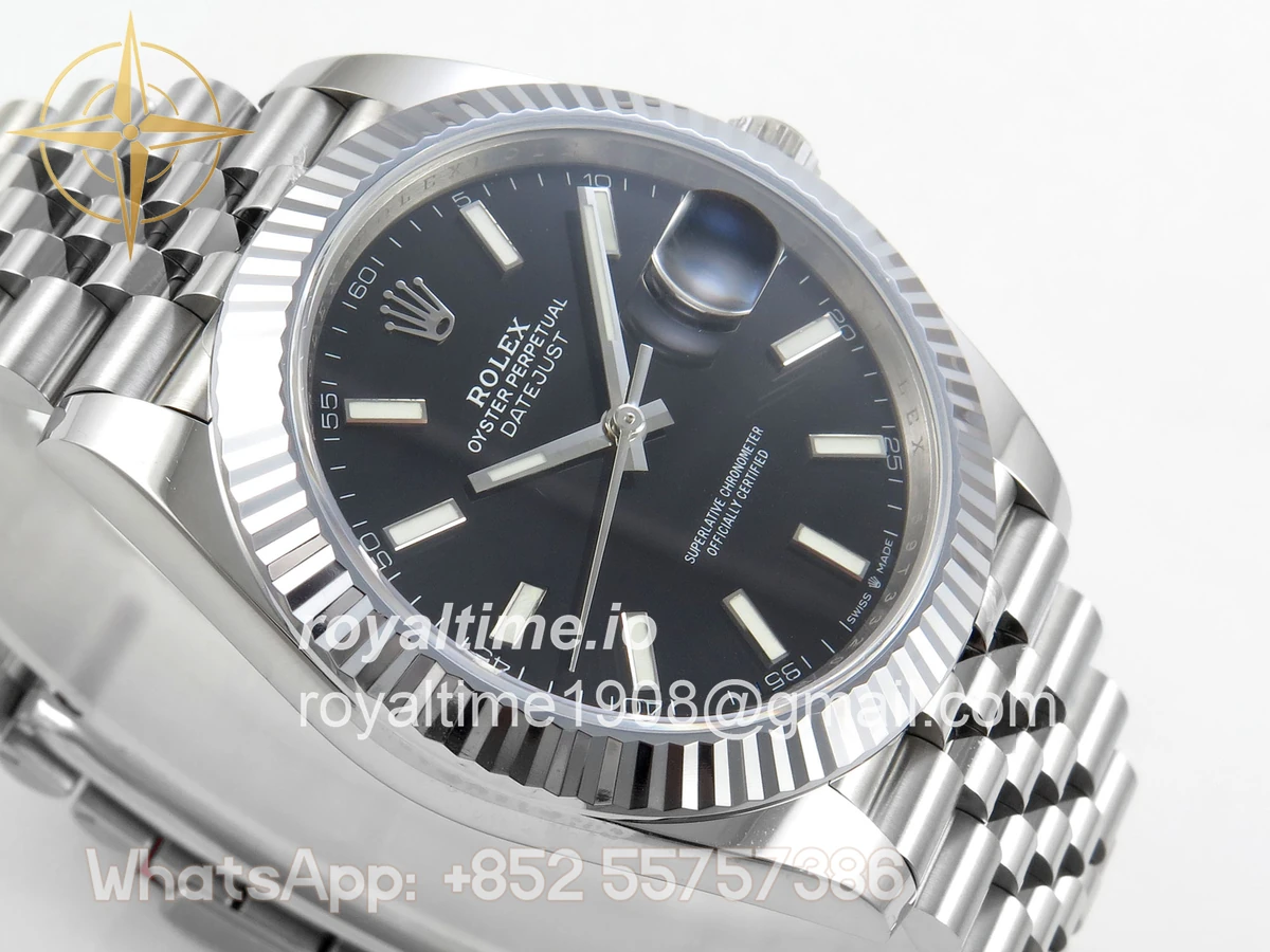 Rolex DateJust 41 126334 904L SS SCF Black Dial on Jubilee Bracelet VR3235 - Image 6