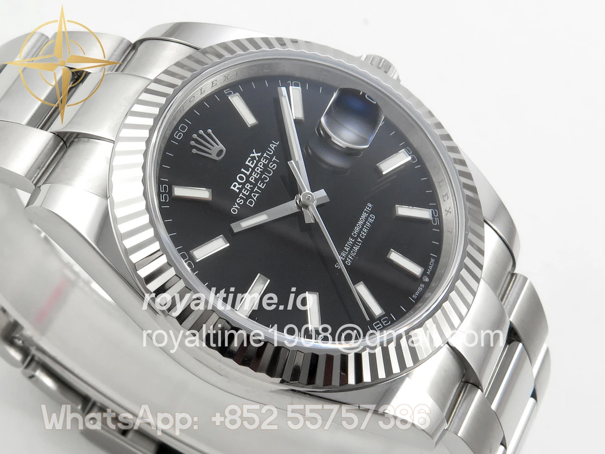 Rolex DateJust 41 126334 904L SS SCF Black Dial on Oyster Bracelet VR3235 - Image 6