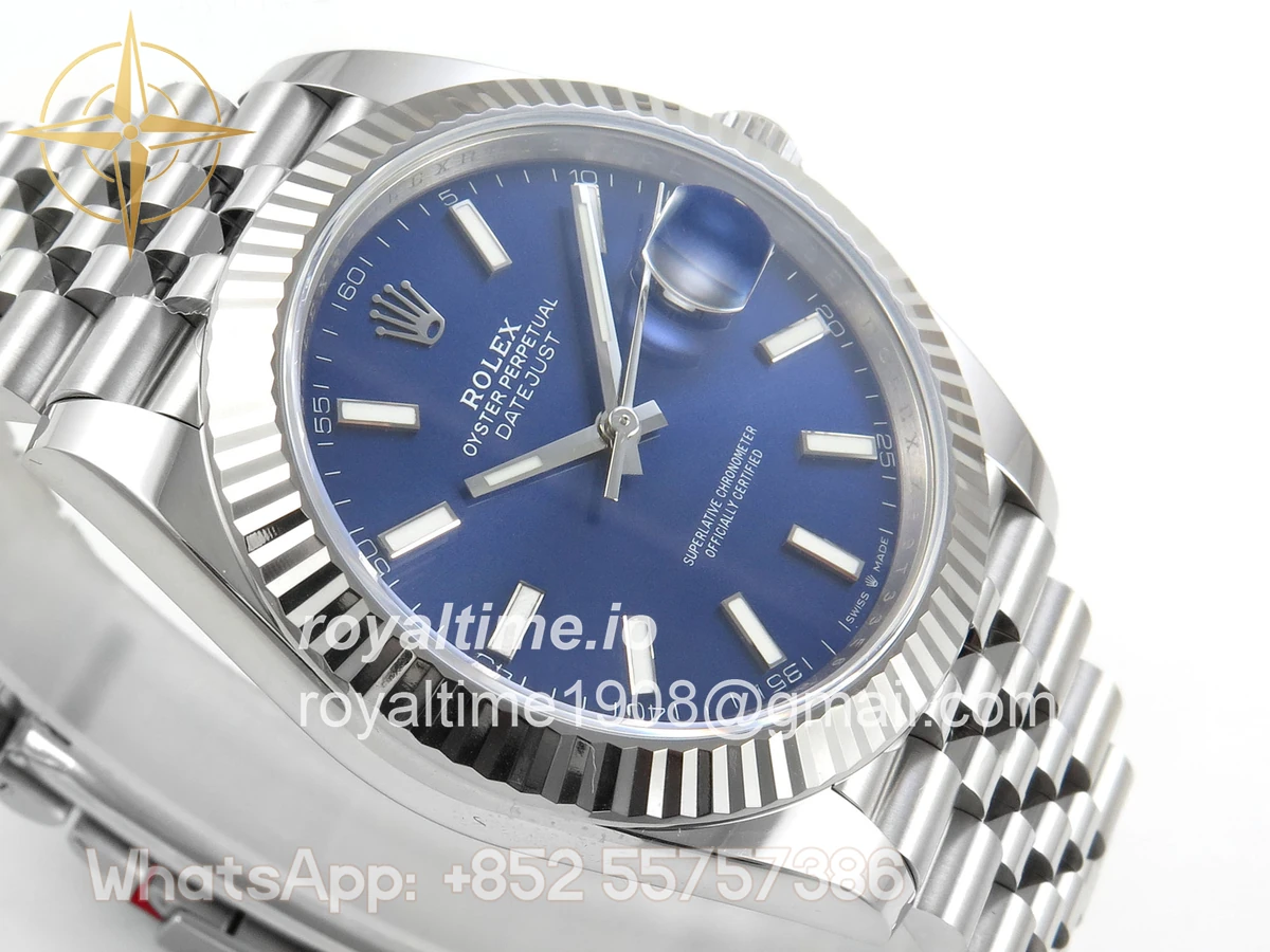 Rolex DateJust 41 126334 904L SS SCF Blue Dial on Jubilee Bracelet VR3235 - Image 6