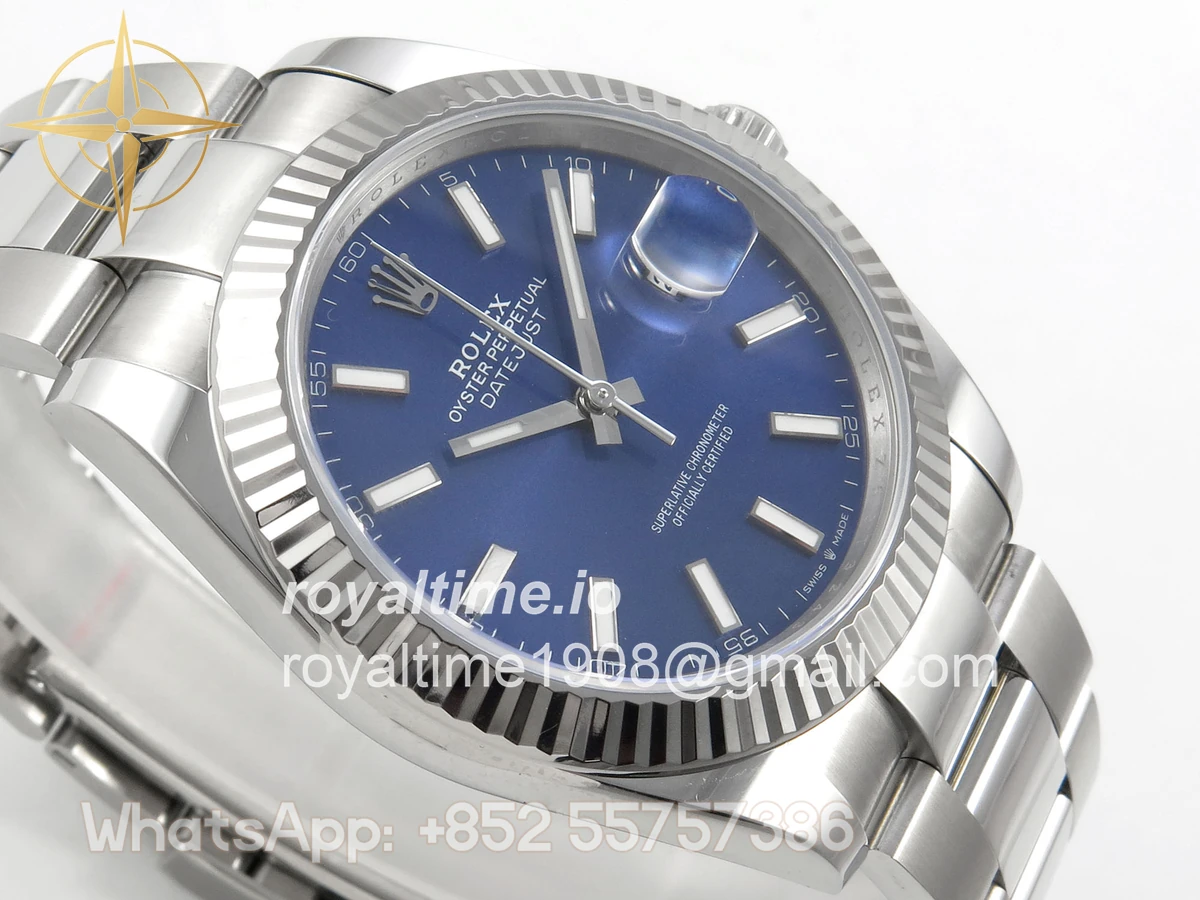 Rolex DateJust 41 126334 904L SS SCF Blue Dial on Oyster Bracelet VR3235 - Image 6