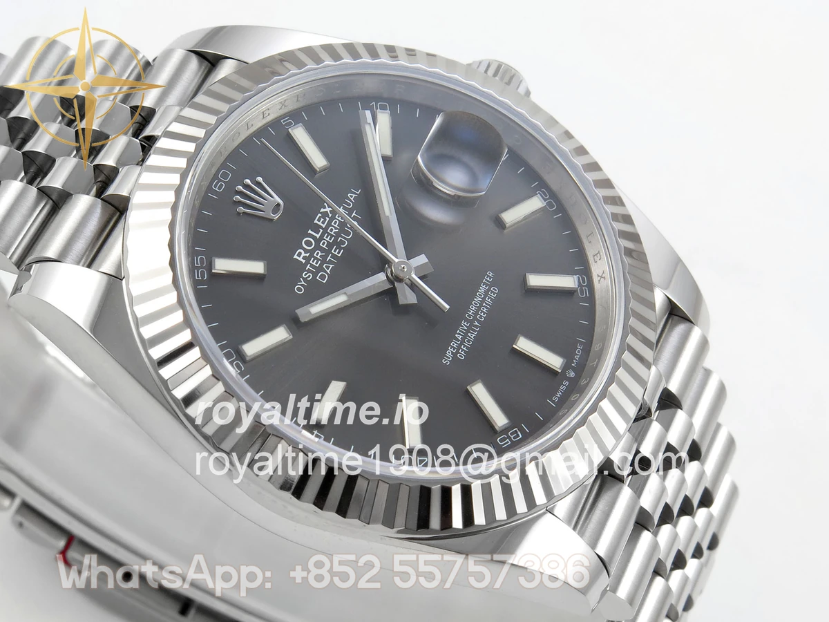 Rolex DateJust 41 126334 904L SS SCF Gray Dial on Jubilee Bracelet VR3235 - Image 6