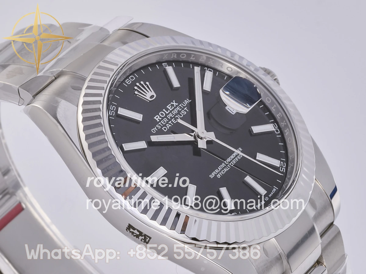 Rolex DateJust 41 126334 Clean Plus 904L Steel Black Dial on Jubilee Bracelet JH3235 (Free Sprung) - Image 6