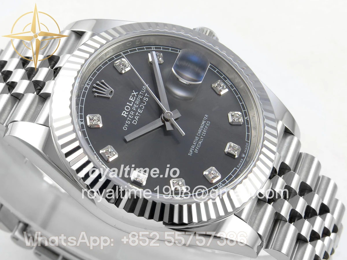 Rolex DateJust 41 126334 Clean Plus Gray Diamonds Dial on Jubilee Bracelet JH3235 (Free Sprung) Weighted 133g - Image 6