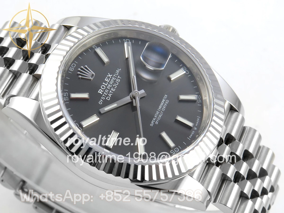 Rolex DateJust 41 126334 Clean Plus Gray Stick Dial on Jubilee Bracelet JH3235 (Free Sprung) Weighted 133g - Image 6