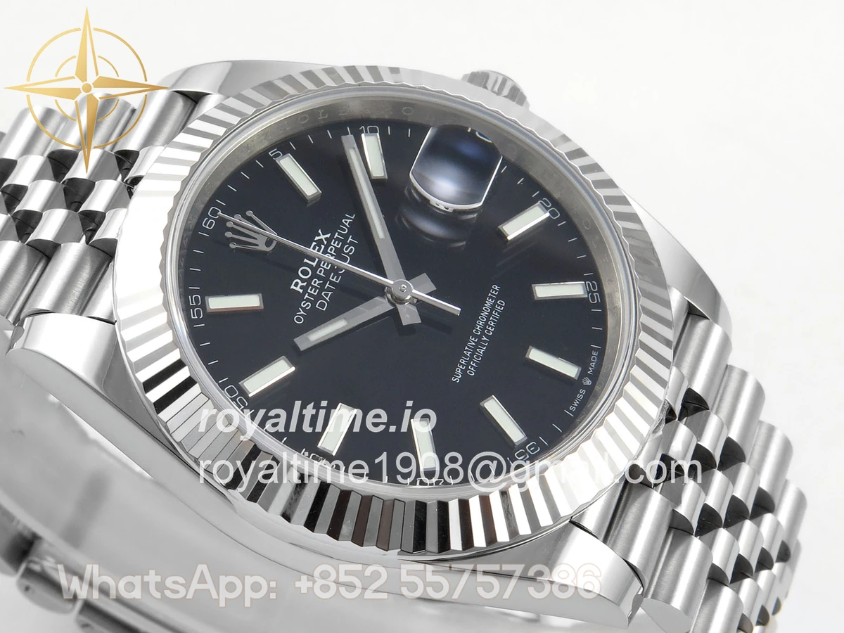 Rolex DateJust 41 126334 ERF Black Stick Dial on Jubilee Bracelet JH3235 (Free Sprung) Weighted 132g - Image 6