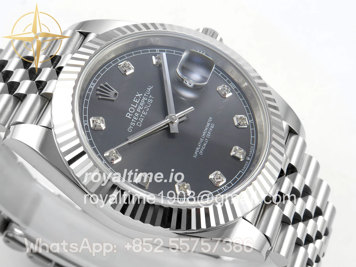 Rolex DateJust 41 126334 ERF Gray Diamonds Dial on Jubilee Bracelet JH3235 (Free Sprung) Weighted 132g - Image 6