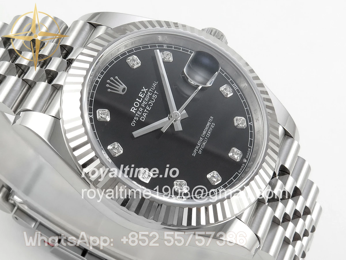 Rolex DateJust 41mm 126334 ARF Black Diamonds Dial on Jubilee Bracelet DD3235 - Image 6