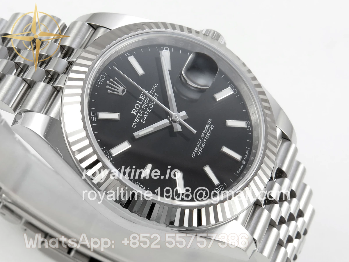Rolex DateJust 41mm 126334 ARF Black Stick Dial on Jubilee Bracelet DD3235 - Image 6