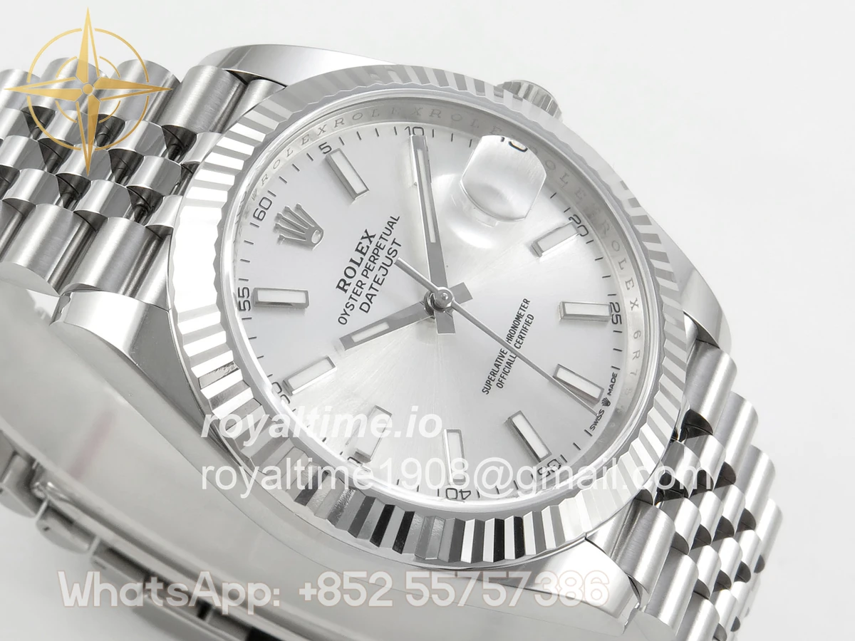 Rolex DateJust 41mm 126334 ARF Sliver Stick Dial on Jubilee Bracelet DD3235 - Image 6