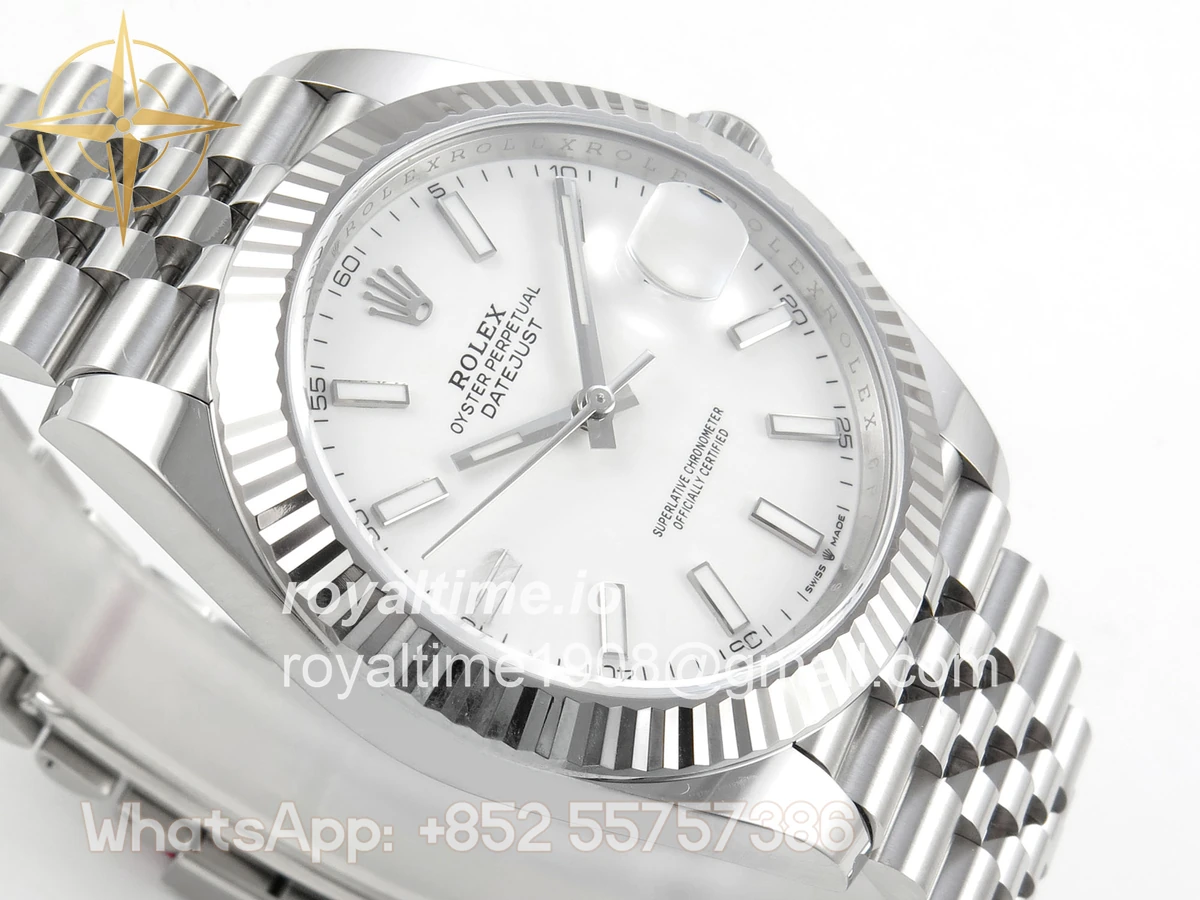 Rolex DateJust 41mm 126334 ARF White Stick Dial on Jubilee Bracelet DD3235 - Image 6