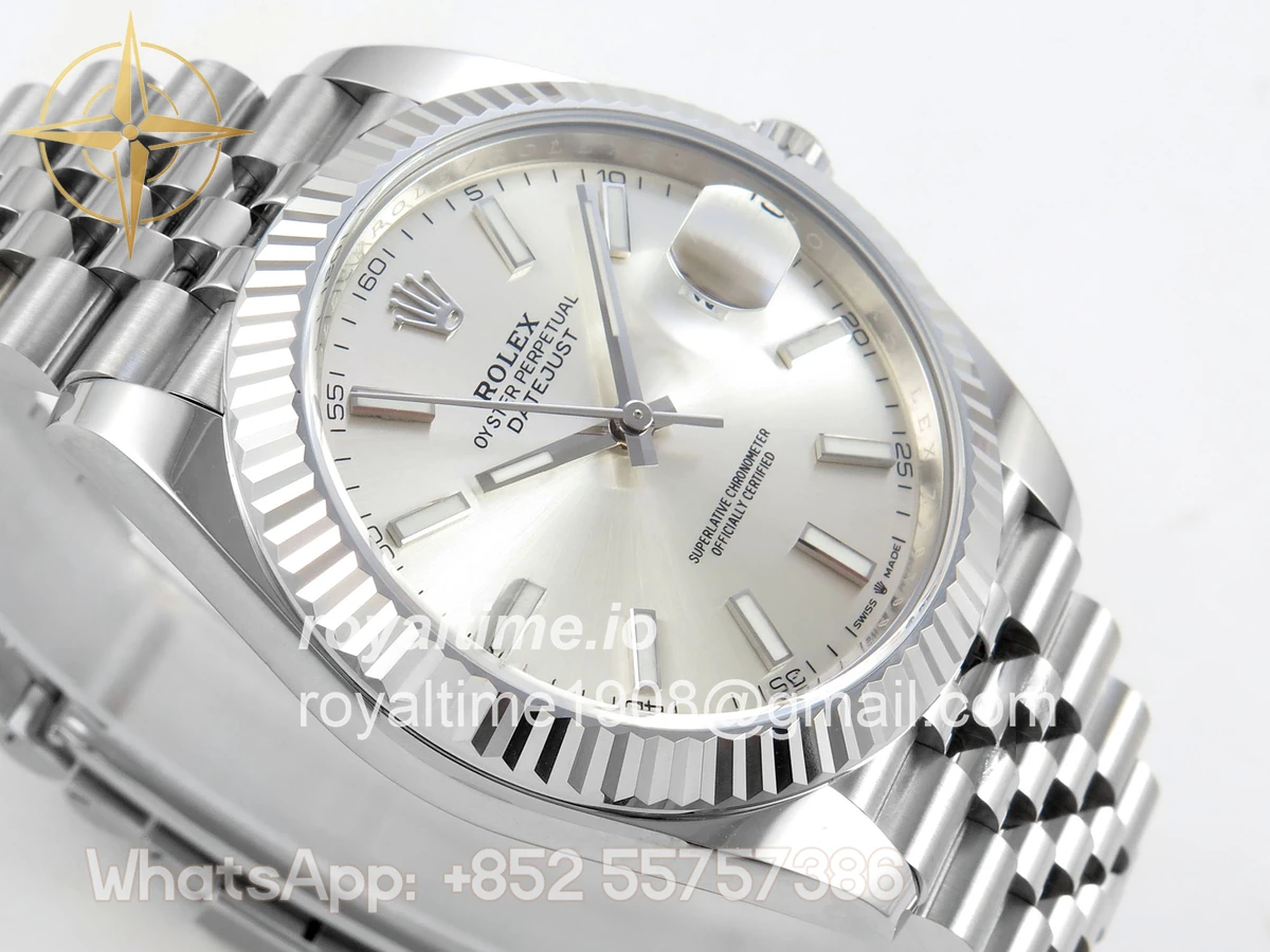 Rolex DateJust 41mm 126334 Clean Plus Silver Stick Dial on Jubilee Bracelet DD3235 - Image 6