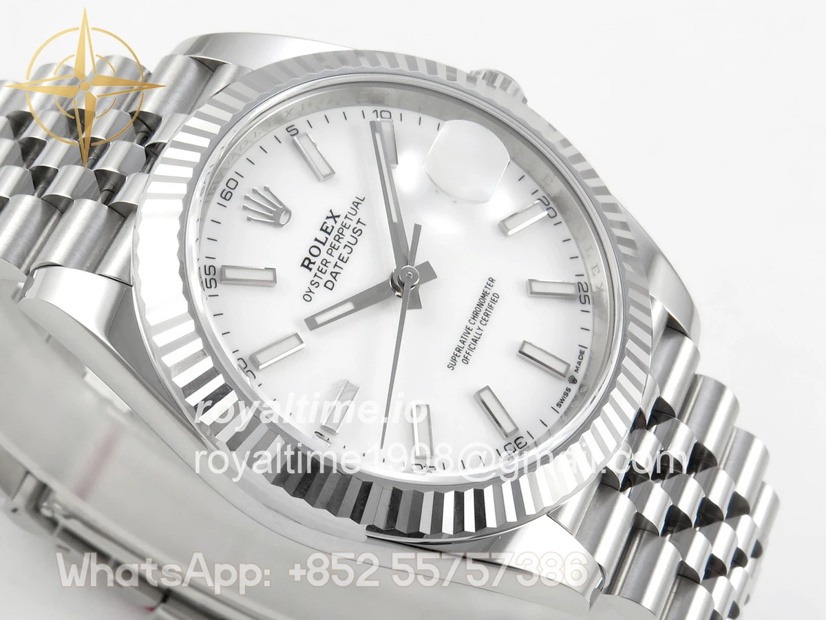 Rolex DateJust 41mm 126334 Clean Plus White Stick Dial on Jubilee Bracelet DD3235 - Image 6