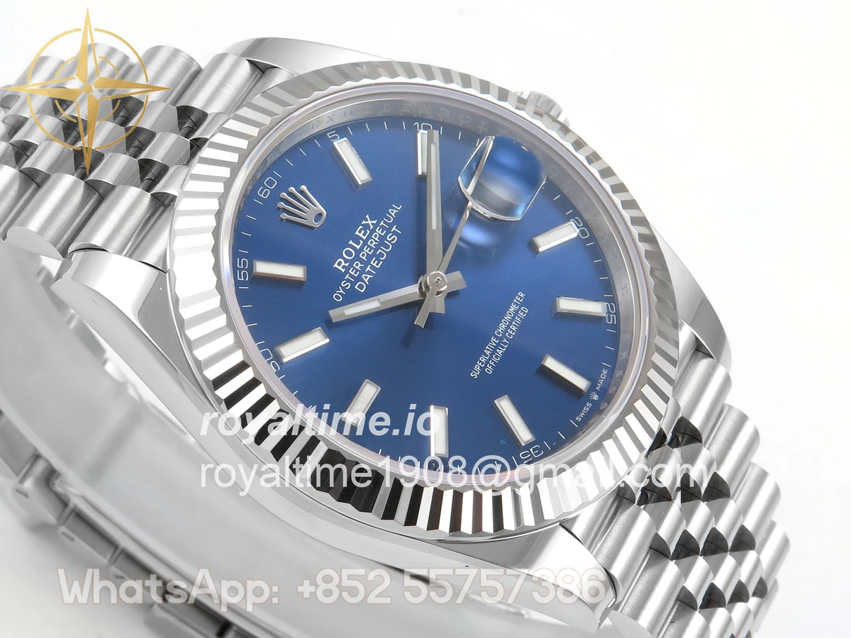 Rolex DateJust 41 126334 SCF 904L Steel Blue Stick Dial on Jubilee Bracelet A3235 - Image 6