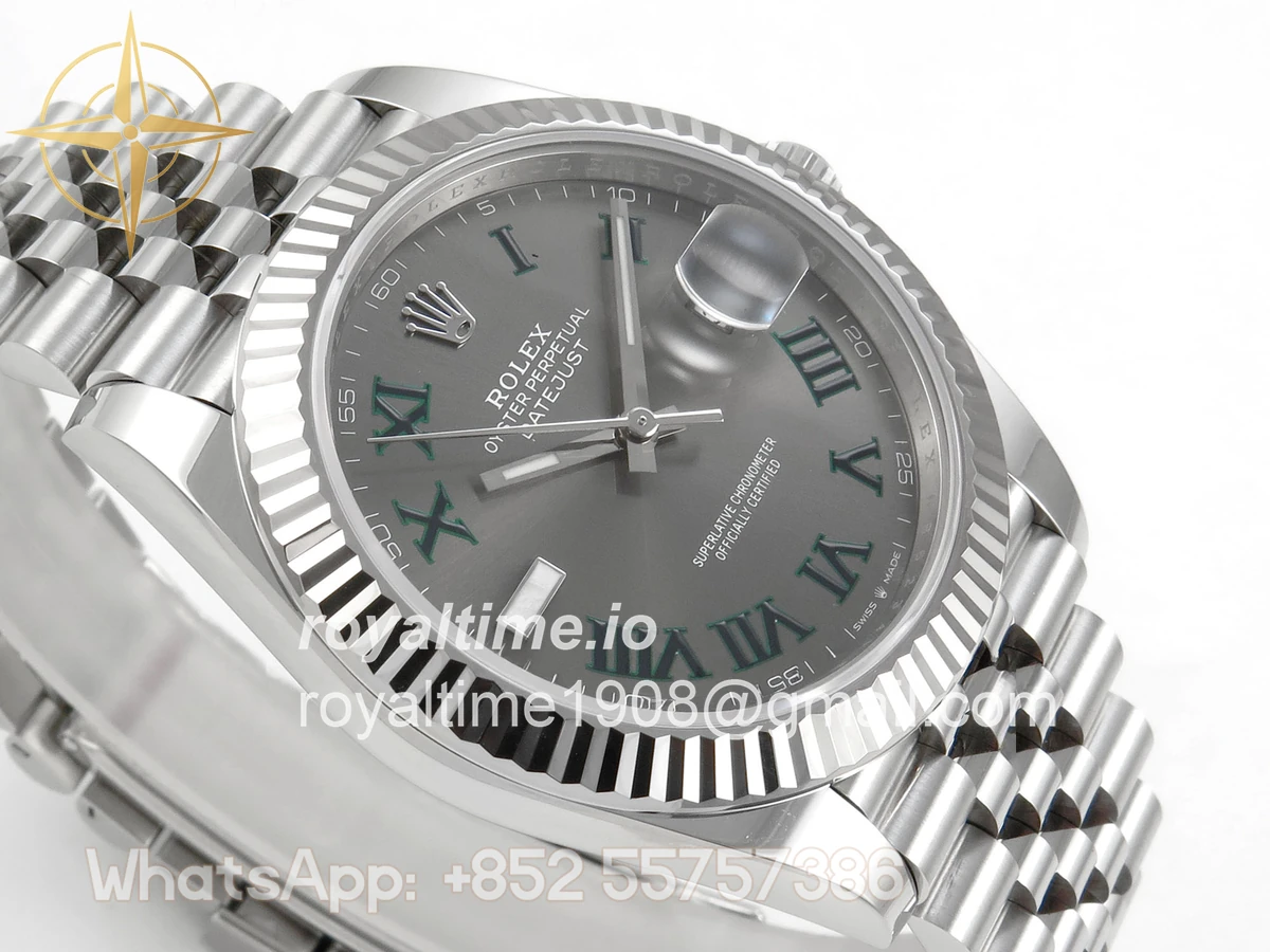 Rolex DateJust 41 126334 SCF 904L Steel Gray Roman Dial on Jubilee Bracelet A3235 - Image 6