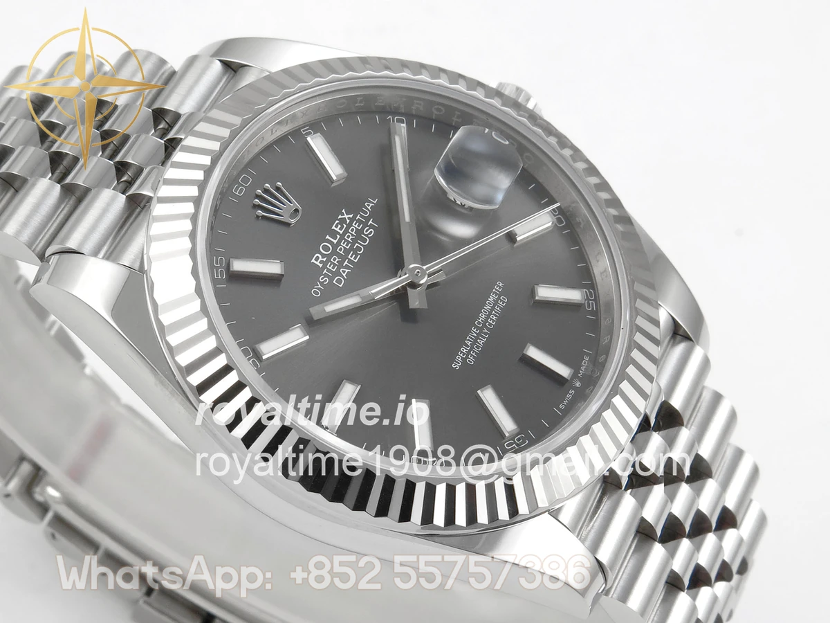 Rolex DateJust 41 126334 SCF 904L Steel Gray Stick Dial on Jubilee Bracelet A3235 - Image 6